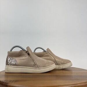 Big Kids Harper Canyon Lana Pink Glitter Zip Ankle Booties Sneakers Size 4 Y GUC